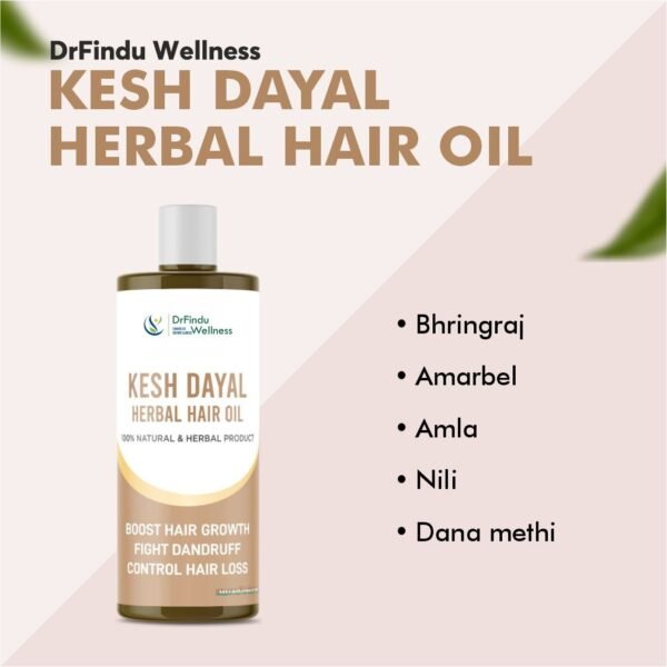DrFindu Wellness Kesh Dayal Herbal Hair Oil - Image 4
